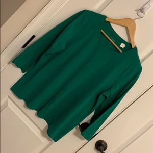 Chico’s size 2 green shirt